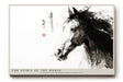 Paul Sinus Wandbild The Spirit of the Horse künstlerisches Tiermotiv im asiatischen Stil mit dynamischem Pinselstrich für moderne Räume voller Kraft und Freiheit
