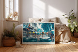 Paul Sinus Wandbild The Spirit of Tour de France – Dynamisches Radsportmotiv im Retro-Stil – Farbstarkes Wandbild mit Bewegung, Geschichte und Leidenschaft.