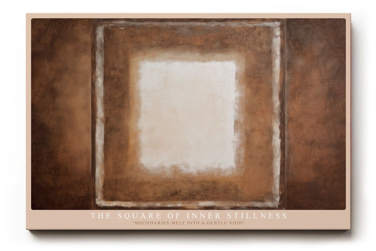 Paul Sinus Wandbild The Square of Inner Stillness Abstract Harmony in Earth Tones