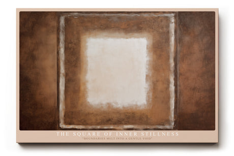 Paul Sinus Wandbild The Square of Inner Stillness Abstract Harmony in Earth Tones