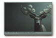 Paul Sinus Wandbild The Stag of Blossoming Dreams – Majestätischer Hirsch mit blühendem Geweih in mystischem Licht