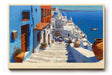 Paul Sinus Wandbild The Stairs of Santorini Dreams Mediterranean Escape of Blue and White Serenity