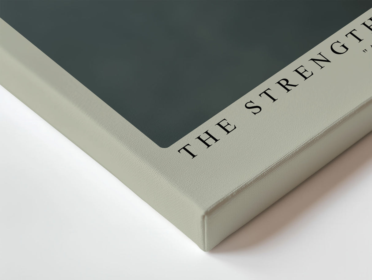Paul Sinus Wandbild The Strength of Blossoms Eindrucksvolles Porträt eines Stiers, der von feinen Blütenzweigen umgeben ist – ein Spiel aus Kraft und Sanftheit.