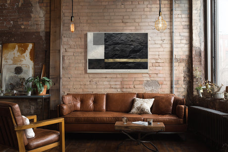 Paul Sinus Wandbild The Strength of Earthly Elements Abstract Stone and Gold