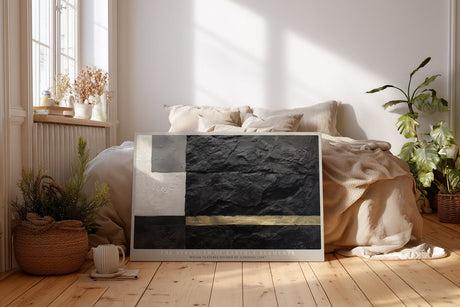 Paul Sinus Wandbild The Strength of Earthly Elements Abstract Stone and Gold