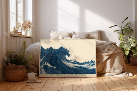 Paul Sinus Wandbild The Strength of Endless Waves – Kraftvolle Dynamik und grafische Eleganz in Bewegung