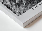 Paul Sinus Wandbild The Strength of Polar Wilderness ausdrucksstarkes Tiermotiv eines Eisbären in monochromer Darstellung