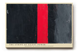 Paul Sinus Wandbild The Stripe of Silent Power abstraktes Motiv mit kräftigem roten Streifen auf dunklem Hintergrund