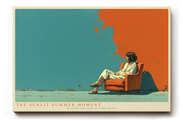 Paul Sinus Wandbild The Sunlit Summer Moment – Farbintensive Szene in warmem Licht – Modernes Wandbild mit sommerlicher Leichtigkeit und künstlerischem Ausdruck.