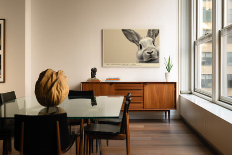 Paul Sinus Wandbild The Surprised Bunny Look Playful Expression of Nature and Joy