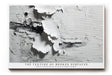 Paul Sinus Wandbild The Texture of Broken Surfaces abstraktes Strukturmotiv mit aufgebrochenen weißen Farbschichten