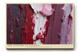Paul Sinus Wandbild The Texture of Passion – ausdrucksstarke Farbstruktur in Rot und Violett symbolisiert Emotion, Tiefe und kreative Energie
