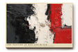 Paul Sinus Wandbild The Texture of Red and Black Rough Brushstrokes Create a Strong Contrast