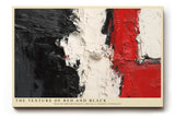 Paul Sinus Wandbild The Texture of Red and Black Rough Brushstrokes Create a Strong Contrast