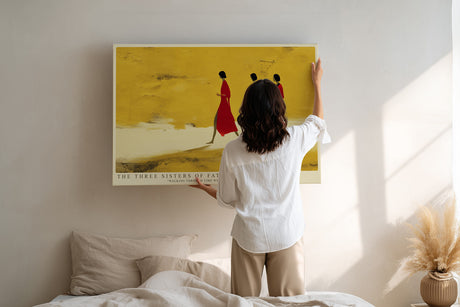 Paul Sinus Wandbild The Three Sisters of Fate Minimalist Figures on Golden Path
