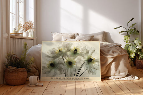 Paul Sinus Wandbild The Translucent Blooming Light Fragile Flowers in Gentle Radiance