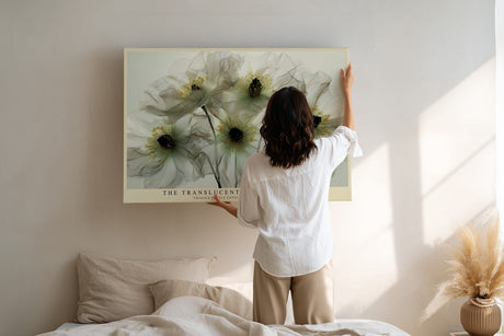 Paul Sinus Wandbild The Translucent Blooming Light Fragile Flowers in Gentle Radiance