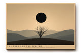 Paul Sinus Wandbild The Tree and the Eclipse – Der einsame Baum unter der Finsternis