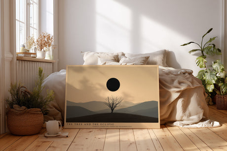 Paul Sinus Wandbild The Tree and the Eclipse – Der einsame Baum unter der Finsternis