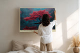 Paul Sinus Wandbild The Tree of Quiet Reflection Red Maple Serenity Over Still Waters