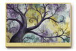 Paul Sinus Wandbild The Tree of Spiral Dreams fantasievolles Naturmotiv mit spiralförmigen Ästen in violett-goldenen Tönen