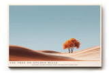 Paul Sinus Wandbild The Tree on Golden Hills – Herbstlandschaft mit Baum und Dünen