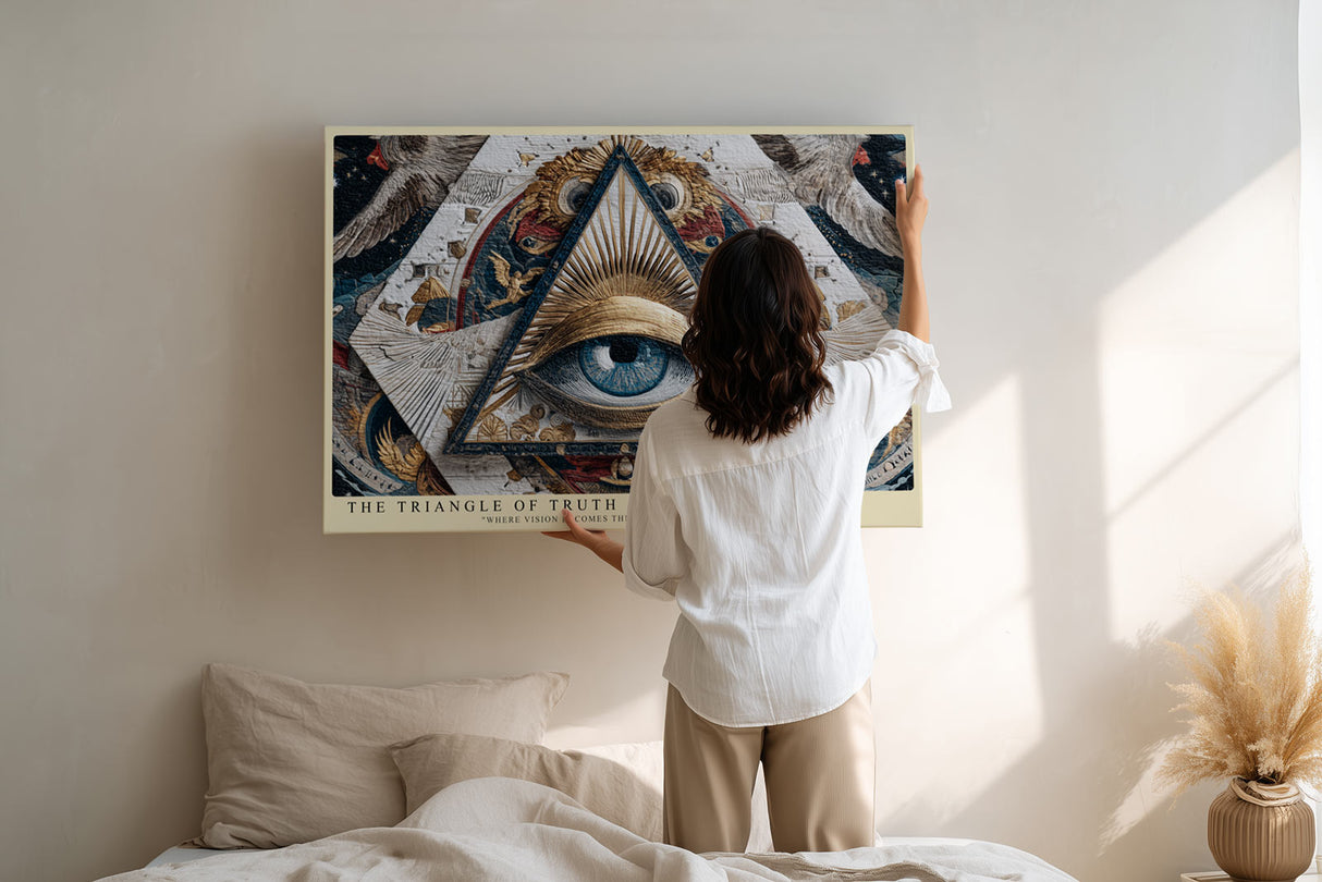 Paul Sinus Wandbild The Triangle of Truth Sacred Geometry and Divine Vision