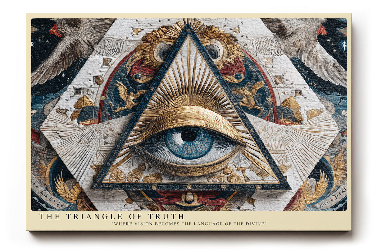 Paul Sinus Wandbild The Triangle of Truth Sacred Geometry and Divine Vision