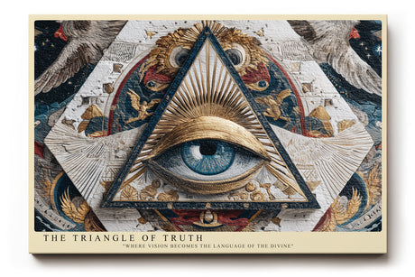 Paul Sinus Wandbild The Triangle of Truth Sacred Geometry and Divine Vision