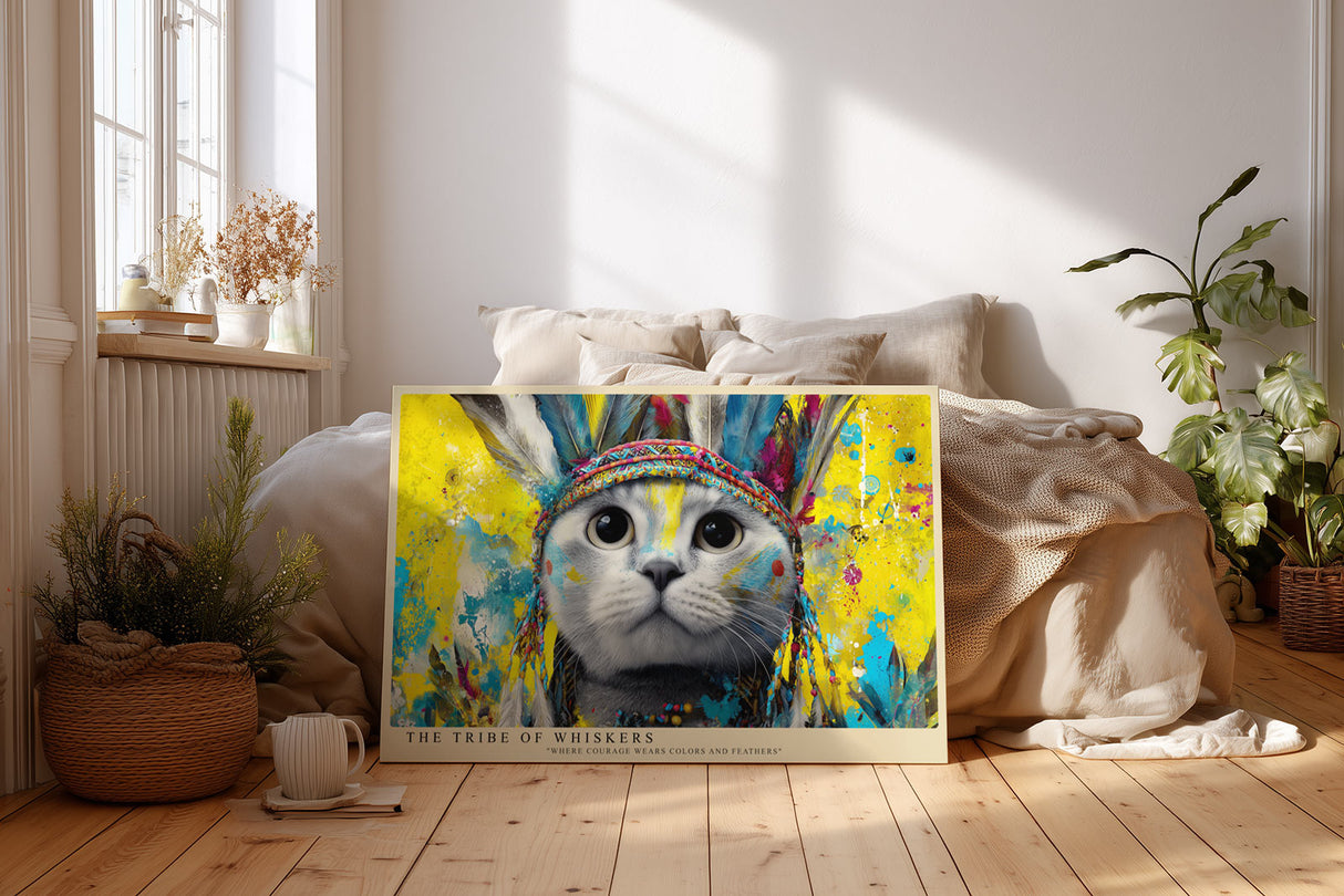 Paul Sinus Wandbild The Tribe of Whiskers Spirit of Colors and Courage