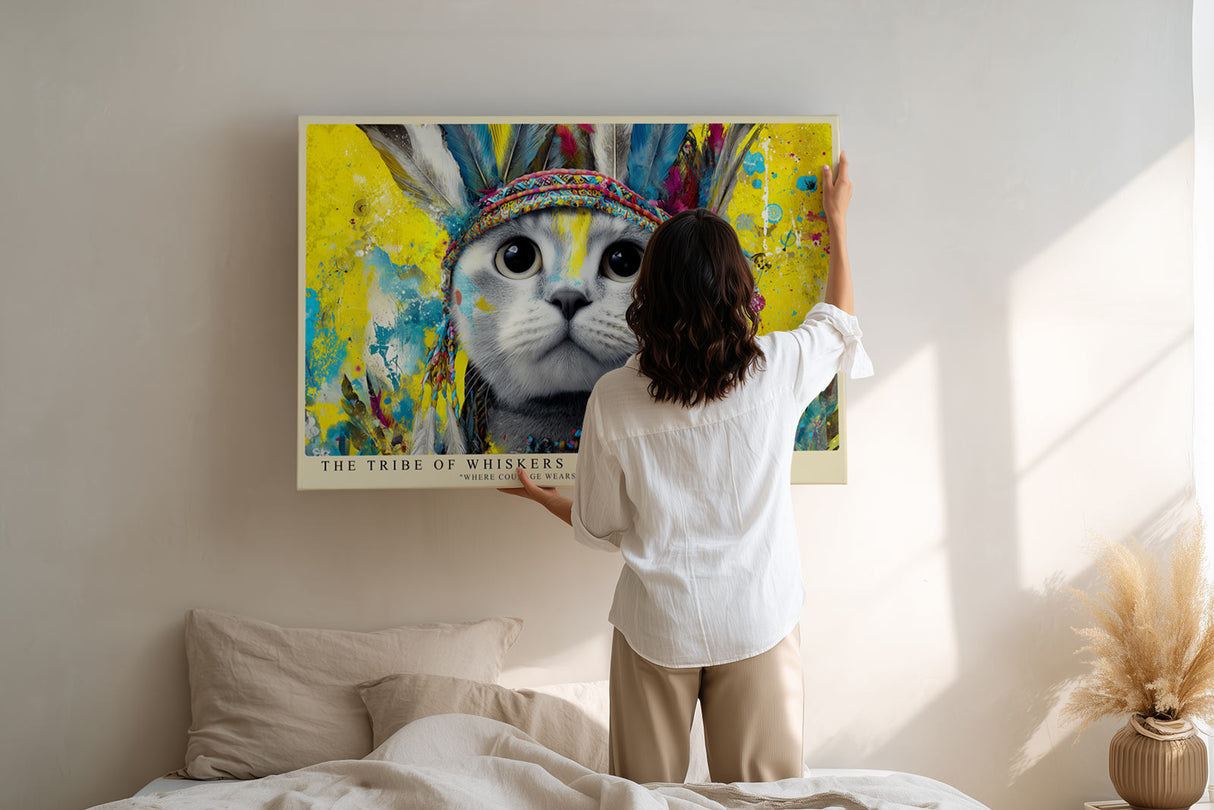 Paul Sinus Wandbild The Tribe of Whiskers Spirit of Colors and Courage
