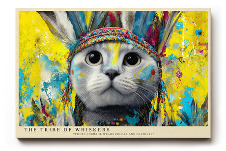 Paul Sinus Wandbild The Tribe of Whiskers Spirit of Colors and Courage