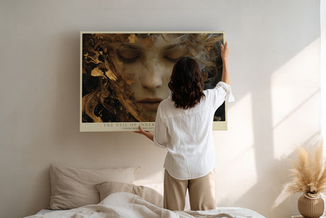 Paul Sinus Wandbild The Veil of Inner Transformation Ethereal Portrait of Renewal and Emotional Awakening