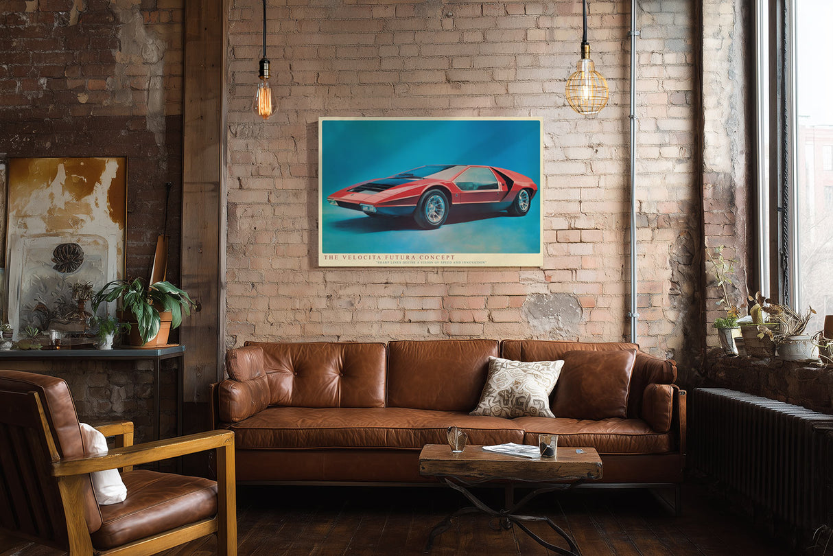 Paul Sinus Wandbild The Velocita Futura Concept Vision of Speed and Innovation