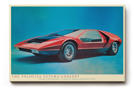 Paul Sinus Wandbild The Velocita Futura Concept Vision of Speed and Innovation