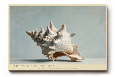 Paul Sinus Wandbild The Voice of the Sea – realistische Muschel in sanften Farbtönen als Symbol für Ruhe und natürliche Eleganz