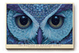Paul Sinus Wandbild The Watcher of Midnight Hours Mystical Owl with Deep Blue Gaze and Celestial Symbolism