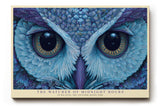 Paul Sinus Wandbild The Watcher of Midnight Hours Mystical Owl with Deep Blue Gaze and Celestial Symbolism