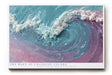 Paul Sinus Wandbild The Wave of Changing Colors – Abstrakte Meereswelle in Türkis und Rosa, fließendes Farbmotiv mit moderner Textur und Bewegung