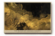 Paul Sinus Wandbild The Waves of Golden Energy abstraktes Kunstmotiv mit goldenen Lichtwellen auf dunklem Grund