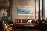 Paul Sinus Wandbild The Waves of Pink Sunset – Sanftes Farbenspiel über dem abendlichen Meer