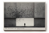 Paul Sinus Wandbild The Weight of Solitude One Man Faces the Flight of Shadows