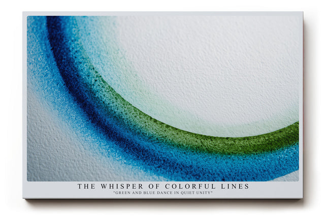 Paul Sinus Wandbild The Whisper of Colorful Lines – Sanfte Bewegung und Farbharmonie in moderner Abstraktion