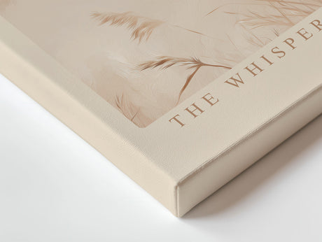 Paul Sinus Wandbild The Whispering Fields – Sanfte Bewegung von Gräsern im Wind – Poetisches Wandbild in warmen Naturtönen mit ruhiger Dynamik.