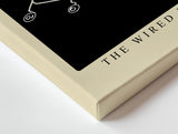 Paul Sinus Wandbild The Wired Formulas technisches Kunstwerk mit Röhren, Leiterbahnen und goldenen Linien im industriellen Stil für moderne Räume mit Tiefgang