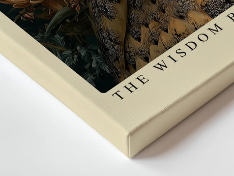 Paul Sinus Wandbild The Wisdom Blooming in Silence Owl among Tranquil Flowers