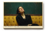Paul Sinus Wandbild The Woman and the Stillness – Frau auf gelbem Sofa symbolisiert Ruhe, Eleganz und die Schönheit der Stille