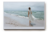 Paul Sinus Wandbild The Woman by the Sea – Stille Begegnung von Wind, Wellen und Freiheit