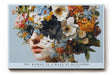 Paul Sinus Wandbild The Woman in a Mask of Blossoms Floral Portrait in Living Colors