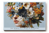 Paul Sinus Wandbild The Woman in a Mask of Blossoms Floral Portrait in Living Colors
